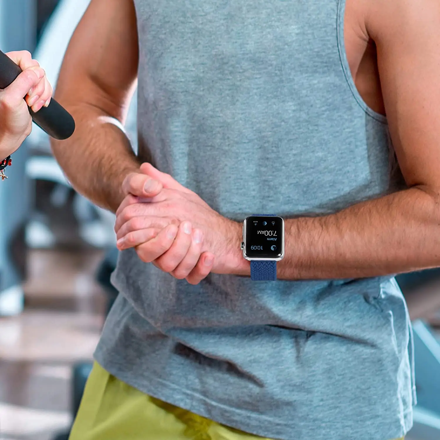 Strap For Apple Watch Band 44mm 40mm 45mm 41mm 42mm 38mm 44 Nylon Elastic Fabric Bracelet iWatch series 3 4 5 SE 6 7 8 49mm 45mm