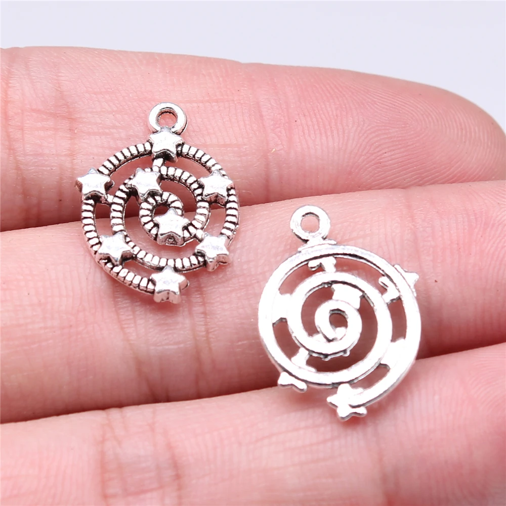 

300 шт., подвески в виде звезд, 21 х15 мм