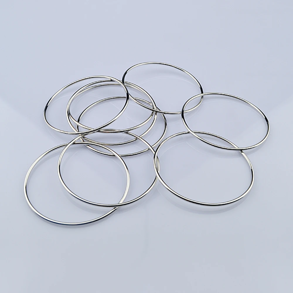 Женский браслет и из серебра 925 пробы модные ювелирные изделия 2 мм простой с