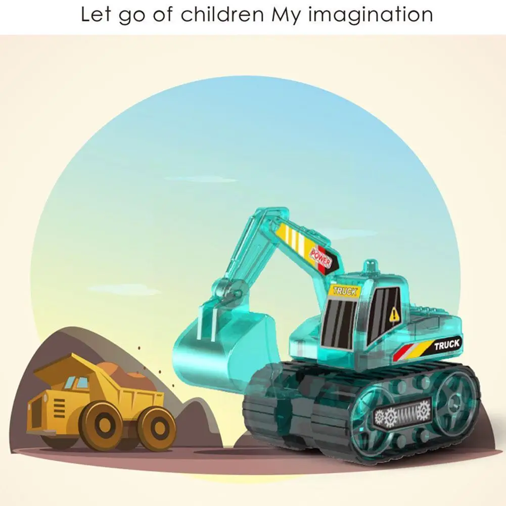 Детский семейный Солнечный вилочный погрузчик и бульдозер грузовик буровая