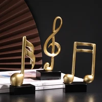 nordic style musical note model resin statue ornaments for home decoration living room music room classroom study desktop crafts