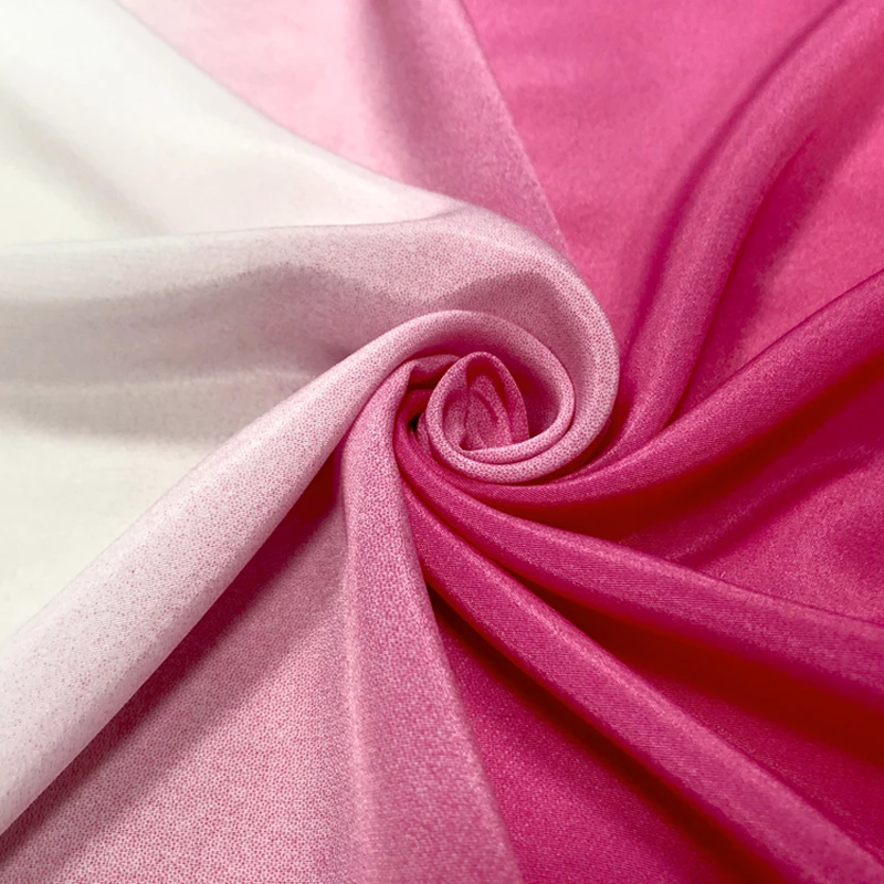 1*1 2 м тень чифон материал тона 100D шифон градиентная ткань плавное вечернее платье