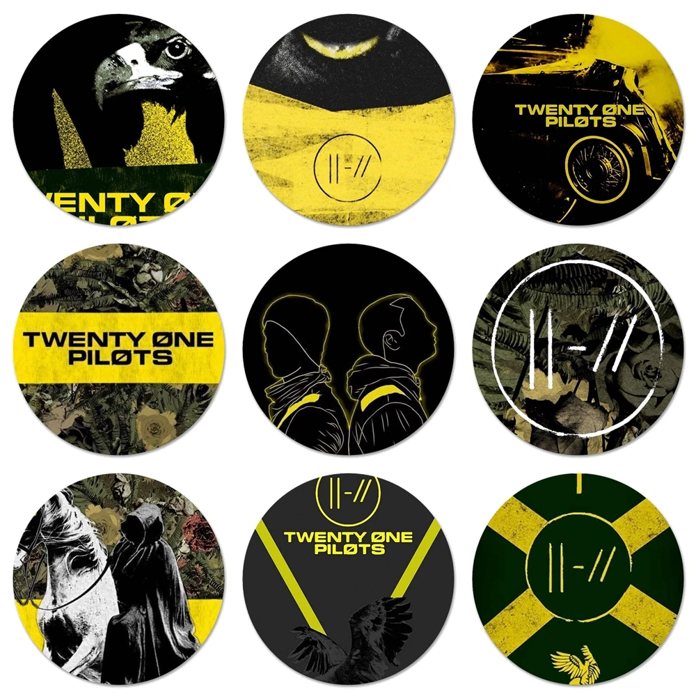 Значки Twenty One Pilots значки на тренчи металлические для украшения одежды и рюкзака 58