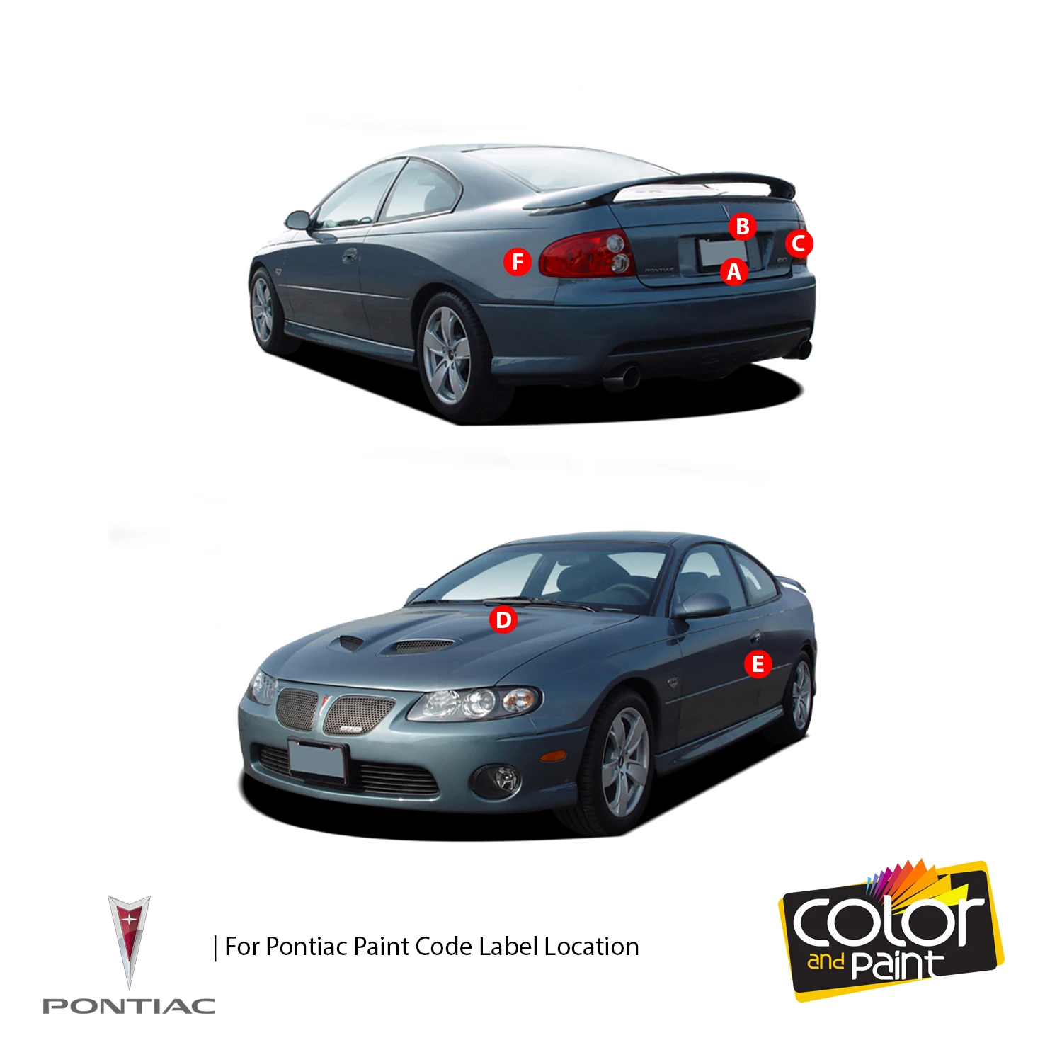 

Color and Paint for Pontiac Automotive Touch Up Paint - PEWTER MET - WA382E - Paint Scratch Repair, exact Match