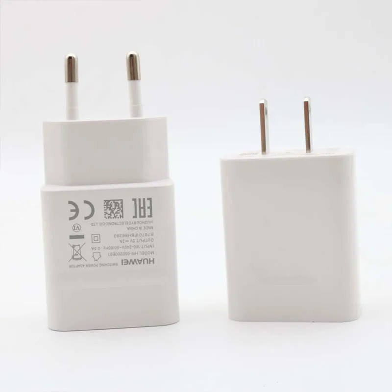 Оригинальный адаптер питания Huawei для телефонов Android с европейской вилкой 5 В 2 А 10