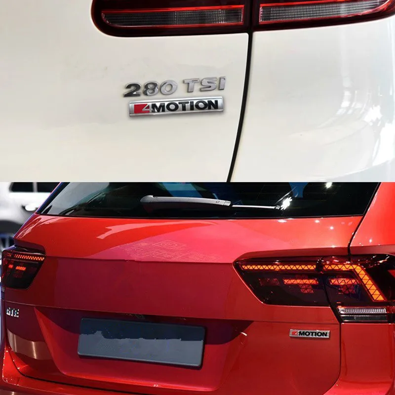 

for Volkswagen 4Motion 4 Motion ABS Rear Tailgate Decal for Golf Passat CC R32 R36 Touareg Teramont TSI Sticker Car-Styling