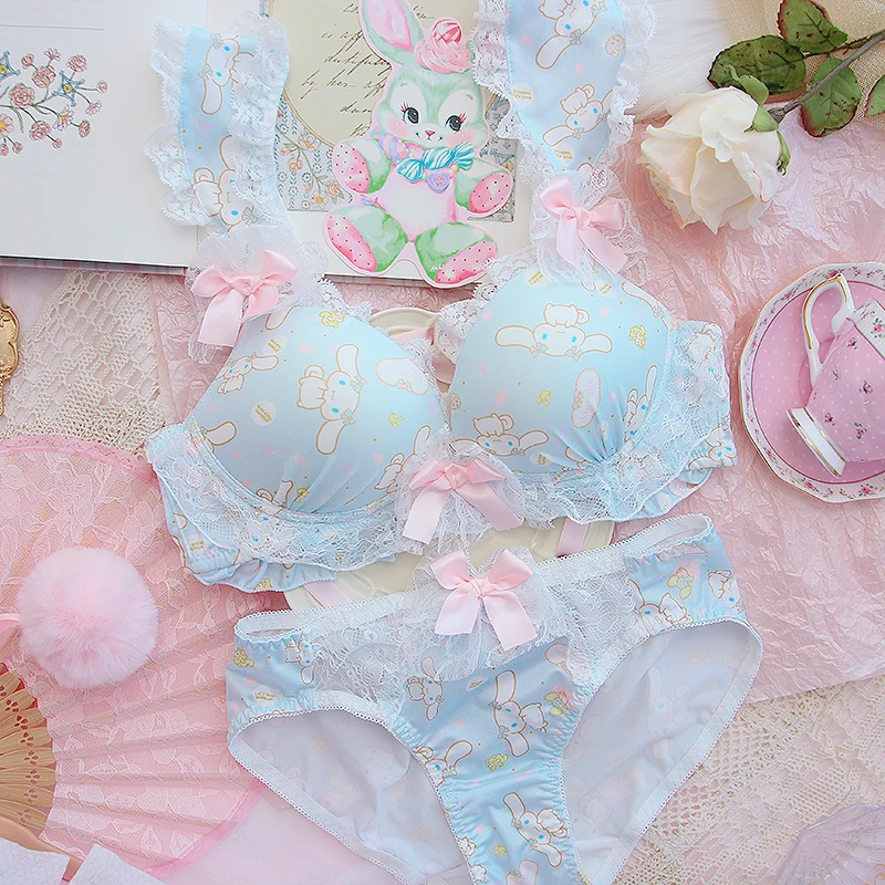 

Women Underwear Set Sexy Lingerie Bra and Panty Set Lolita Cartoon Anime Cosplay Costumes Kawaii Intimate Tops Female Ropa Mujer