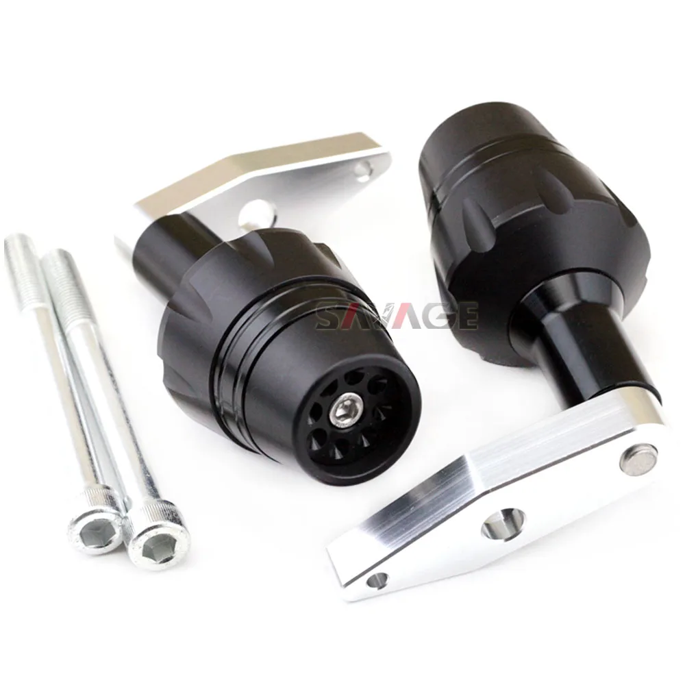 Рамка Ползунки Крушение протектор для KAWASAKI ER6F ER-6F NINJA 650 2012- аксессуары для мотоциклов катушка защита от падения - Цвет: Black