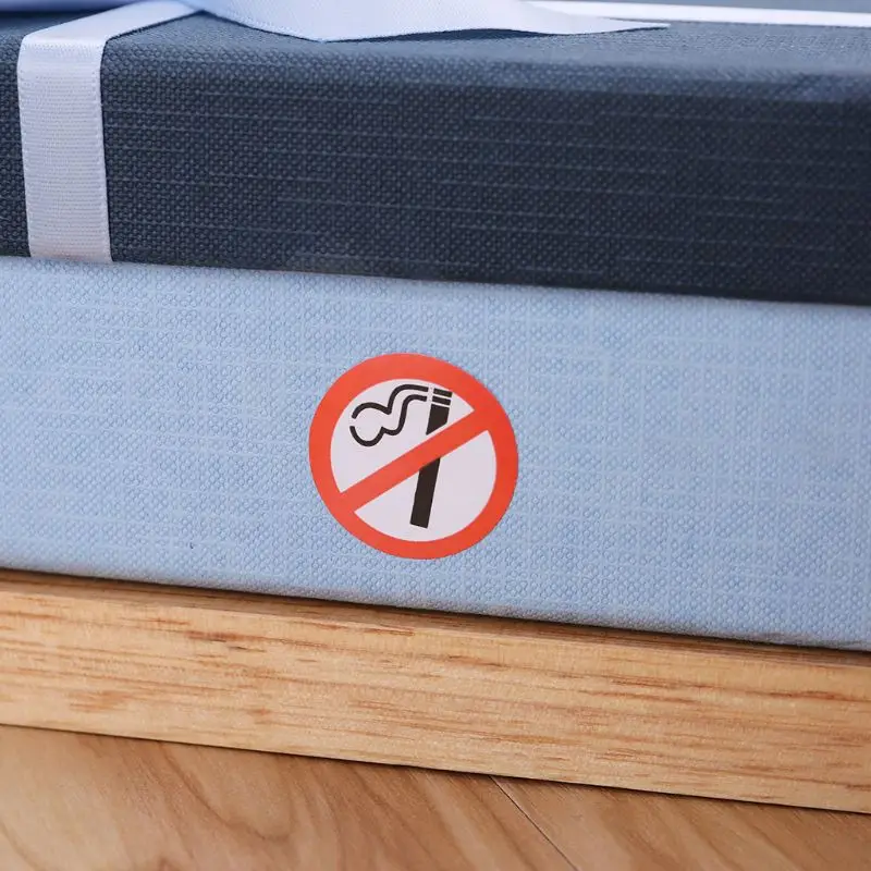 500 шт. 1 дюйм без предупреждения о блокиете курения клейкие этикетки рулон с