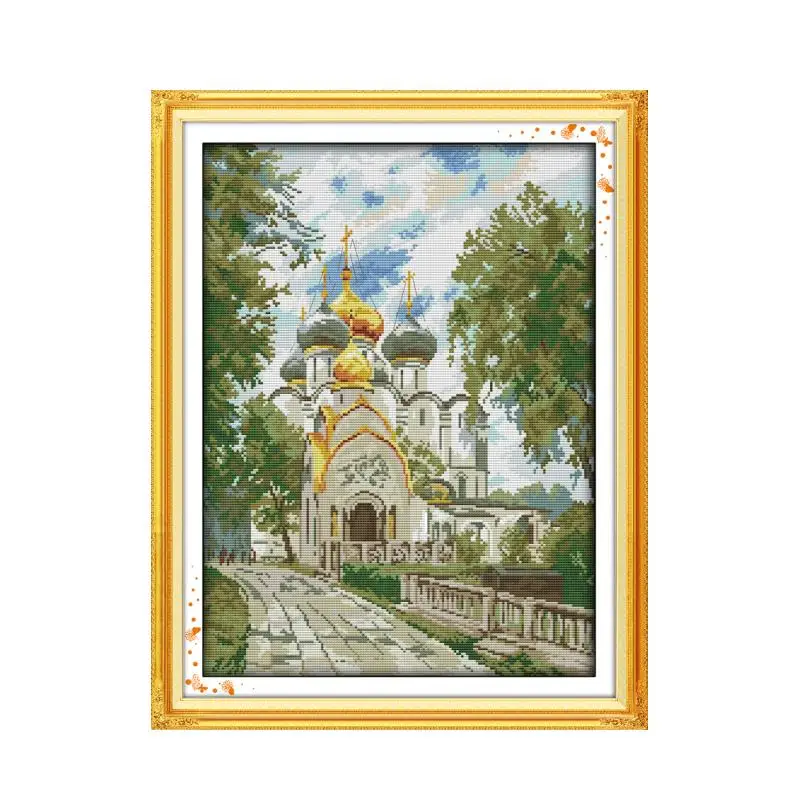 Женский набор для вышивки крестиком 18ct 14ct 11ct с напечатанным счетом, вышивка на холсте, рукоделие ручной работы