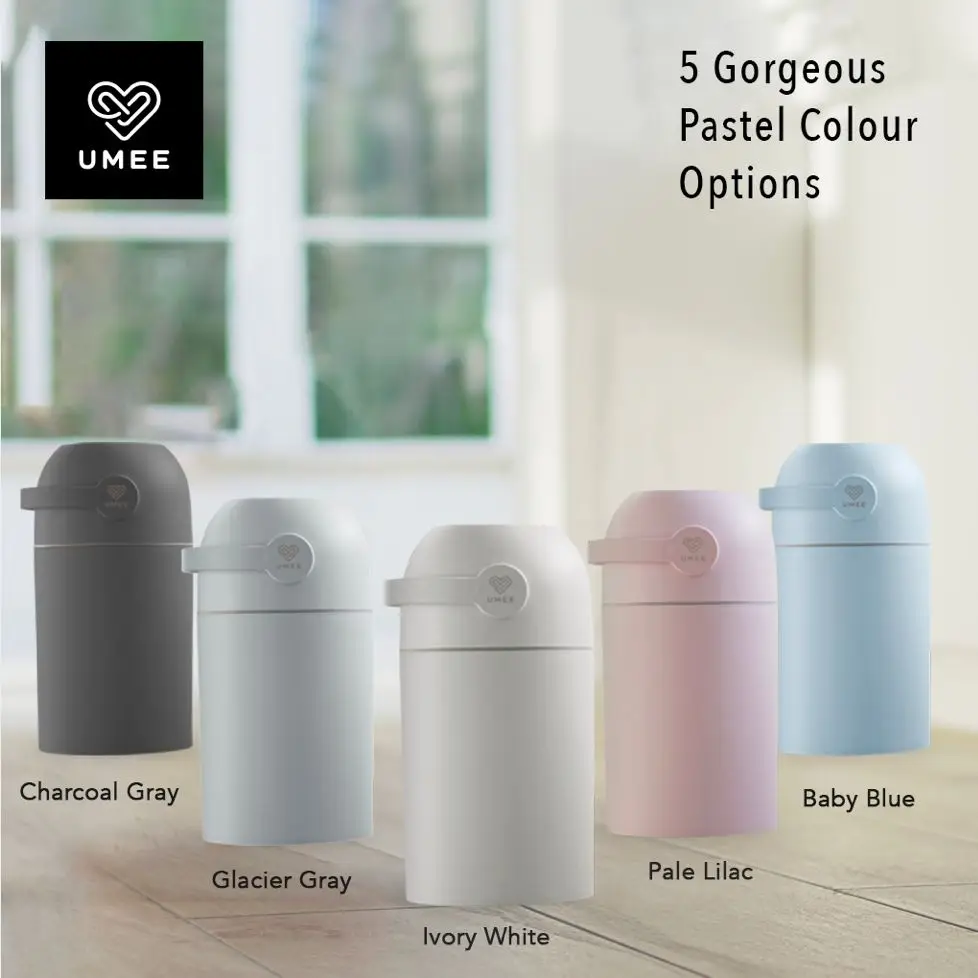 Umee Baby odourless diaper Odor Locking, No Special Bag Required Money Saving, Modern Design, Registry Must-Have Diaper Pail