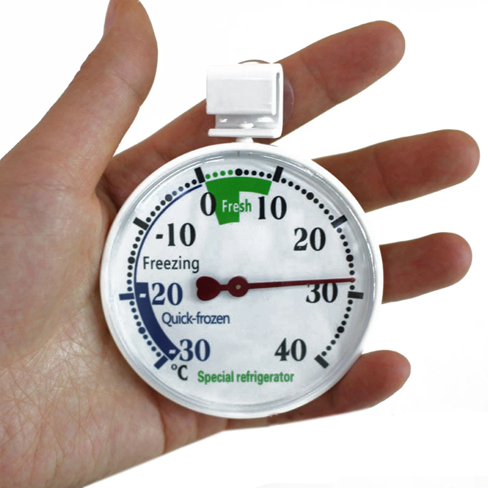 

Temperature Monitor Gauge Refrigerator -30-40 Dial Type Thermometer No Battery for Household Kitchen Convenient Part