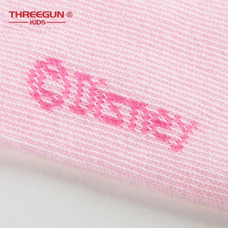 Носки для девочек THREEGUN X Disney милые хлопковые дышащие эластичные начинающих