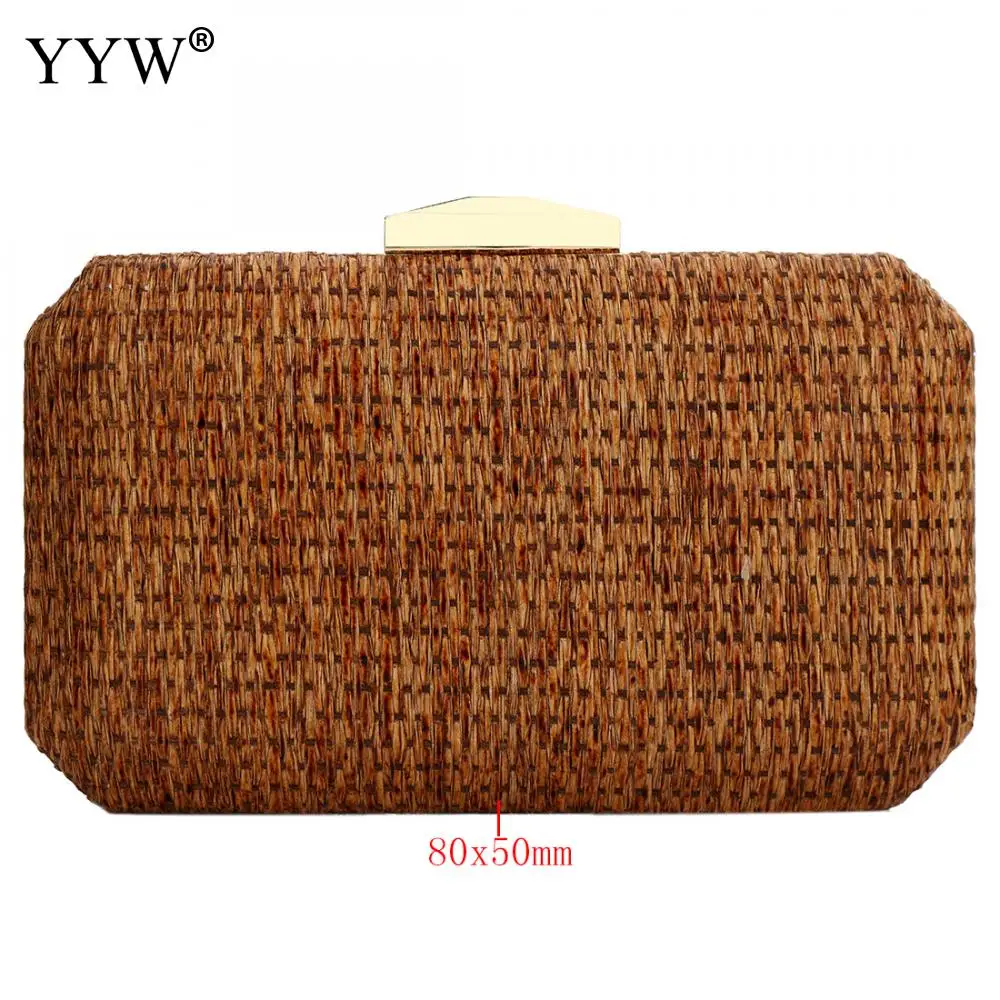 Новое поступление винтажные соломенные клатчи для женщин 2021 хаки свадебные