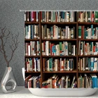 Книжная душевая занавеска, обучающие книги для библиотеки, водонепроницаемая Полиэстеровая ткань с художественным принтом, экран для ванной комнаты