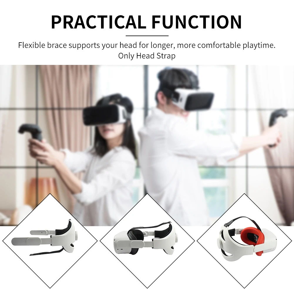

VR Accessories Adjustable For Oculus Quest 2 Head Strap Improve Strap with EVA Storage Box VR Protective Bag For Oculus Quest 2
