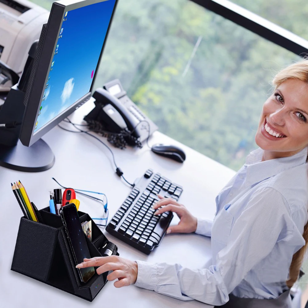 Держатель для ручек с беспроводным зарядным устройством Многофункциональный