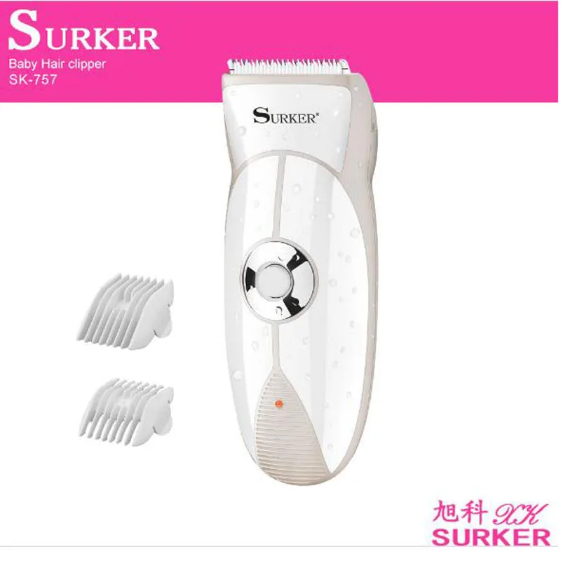 

surker hair trimmer SK-757 USB rechargeable hair clipper baby children hair clipper haircut machine low noise waterproof