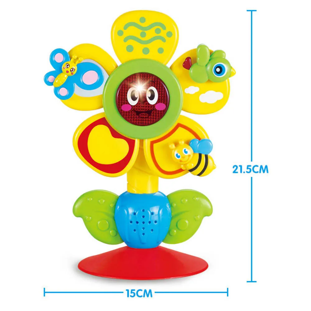 New Baby Activity Toy Sun Flower Rattle Intelligence Development Puzzle Dining Chair Cart Suction Cup N26 | Игрушки и хобби