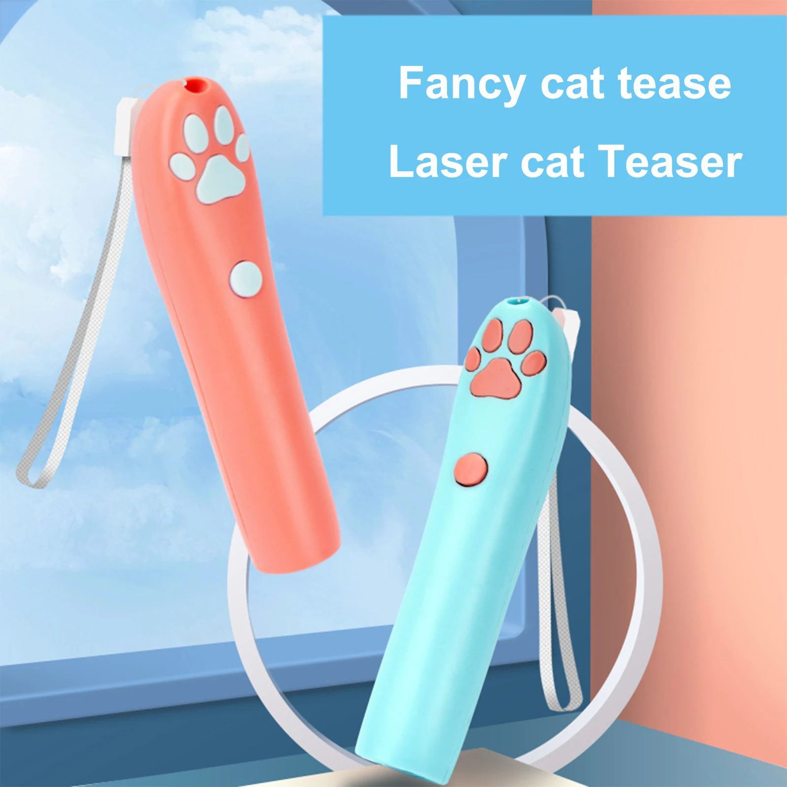 Cat Laser Pointer with Claw Pattern Style Chase Toys Pet Interactive Toy Stick Supplies Training Tracker | Дом и сад