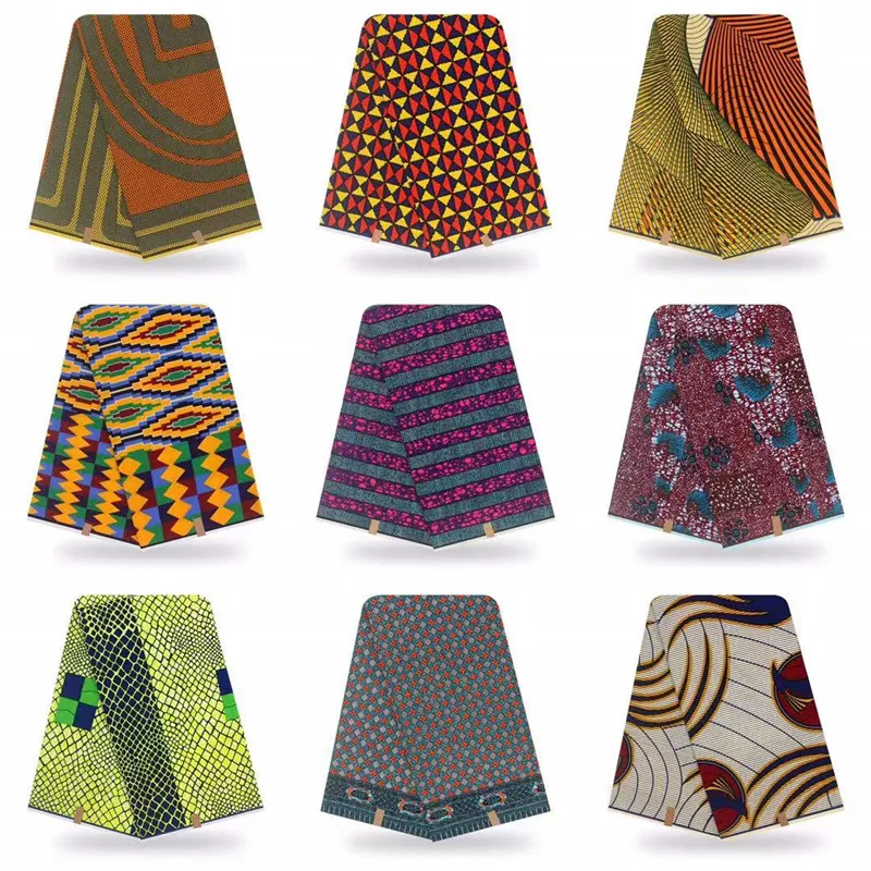 Нигерийские восковые материалы настоящий Африканский принт Ткань 6 ярдов