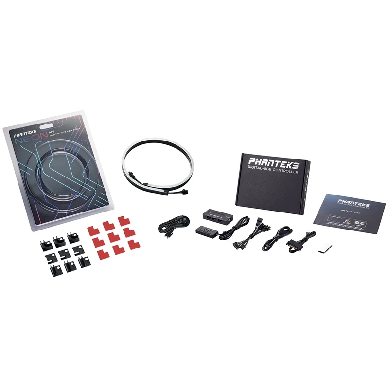

PHANTEKS 2 комплекта аксессуаров: 1 Набор аксессуаров для контроллера вентилятора светильник 1 Набор для M5 неоновых светодиодных лент