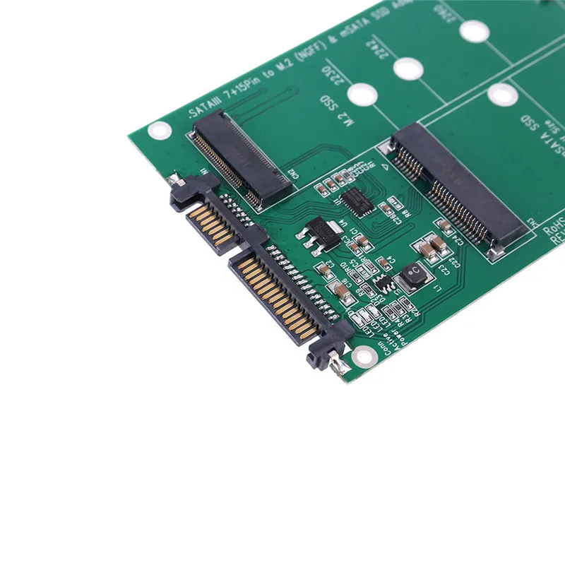 Адаптер mSATA и M.2 (B Key NGFF) переходник C26 размер 2 в 1 с несколькими SSD на SATA 3 III|ssd to sata|ssd