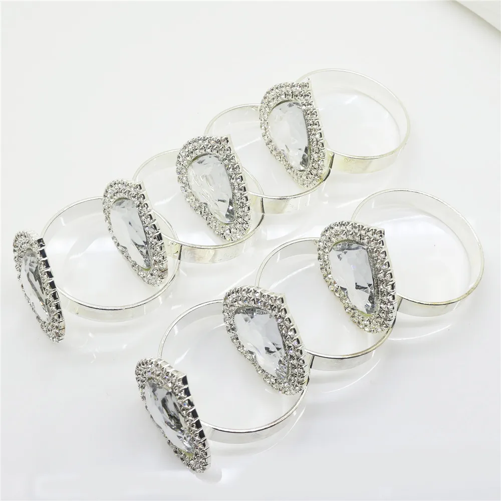 

10 / piece new product golden red diamond napkin ring napkin ring western style restaurant is table decoration accessories