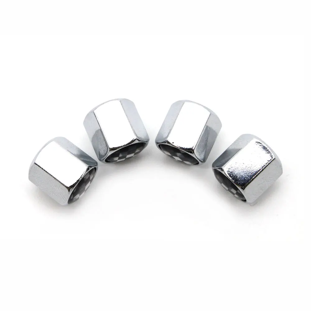 4 шт./компл. цинковый сплав черный и белый стиль крышка на стержень клапана шины