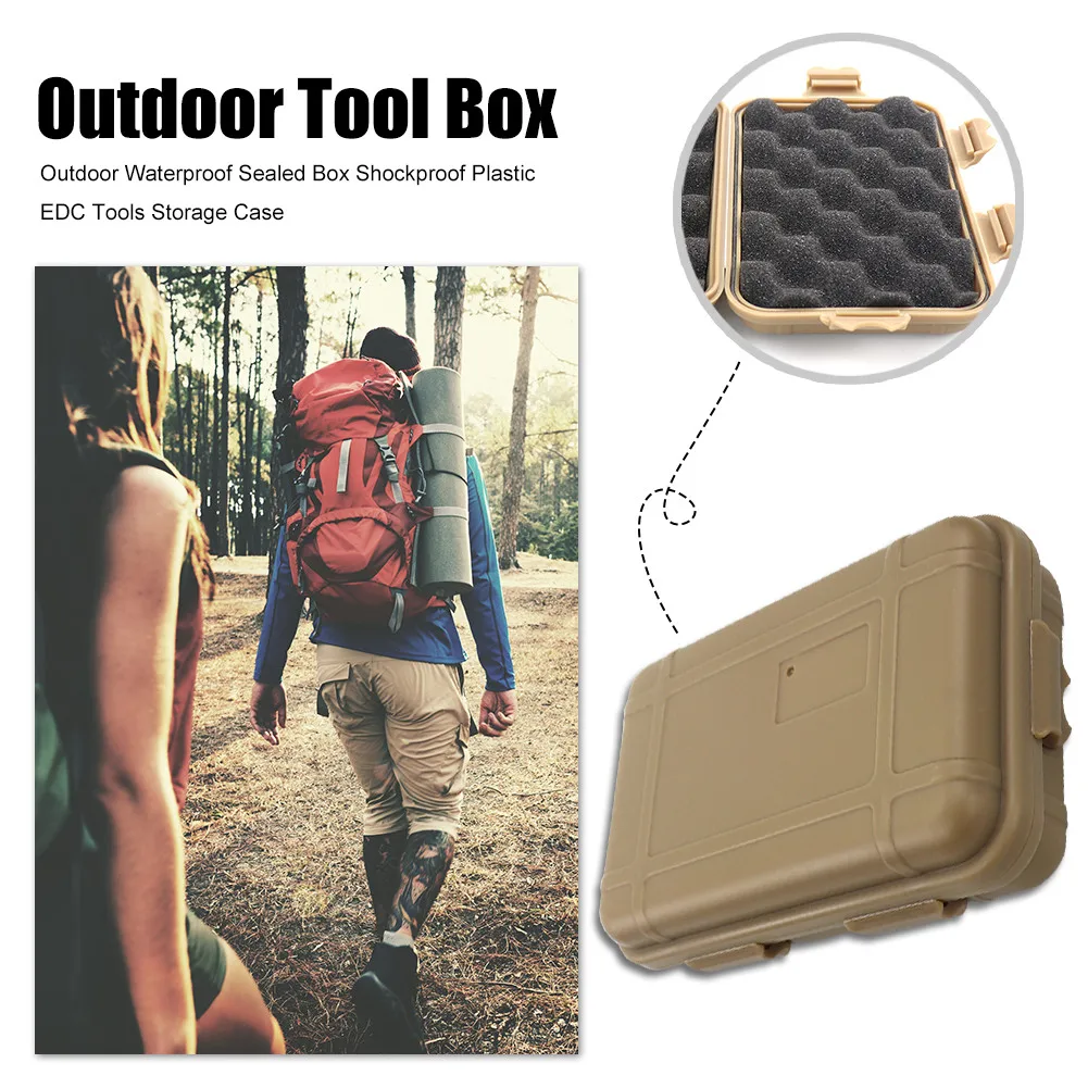

Sealed Waterproof Box Storage Case Tool Dry Shockproof Dust-Proof For Camping, Boating, Fishing, Tubing, Swimming