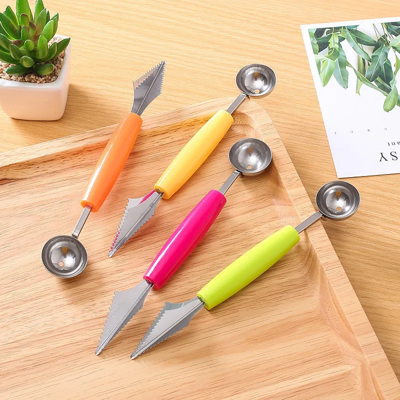 Фруктовая тарелка с двойной головкой креативные подарки инструменты для резьбы