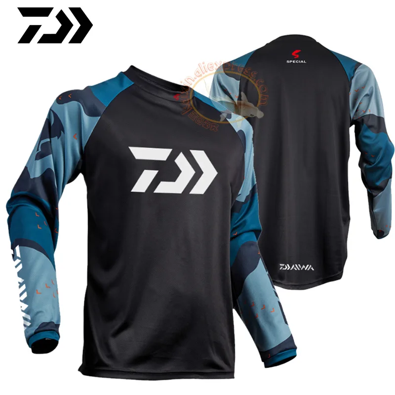 

2021 New DAIWA DAWA Fishing Clothing Spring Long Sleeve Deep Sea Sunscreen Breathable Clothes Anti-UV Ultrathin Fishing Shirt