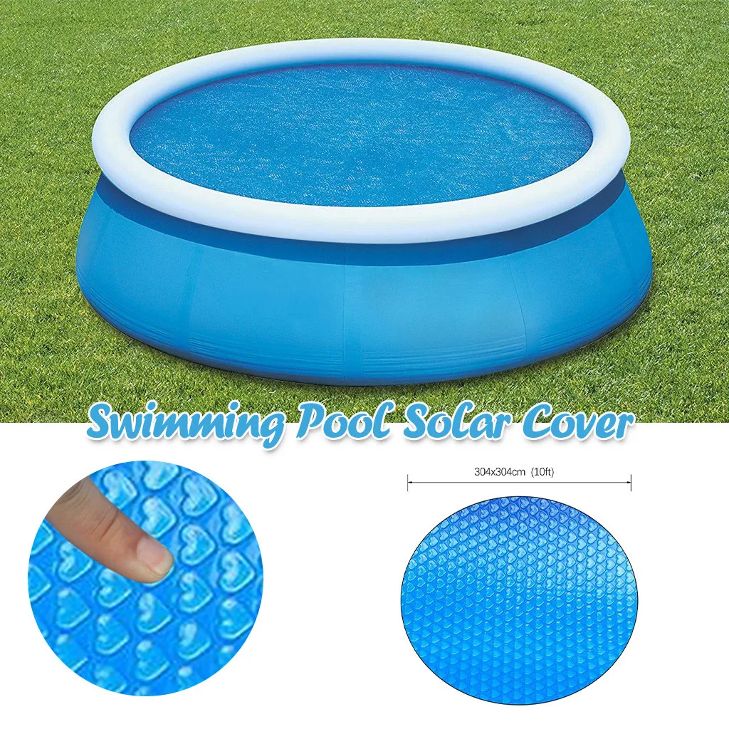 

Round Pool Cover Protector 10ft Foot Above Ground Blue Protection Swimming Pool Outdoor Swimming Accessories
