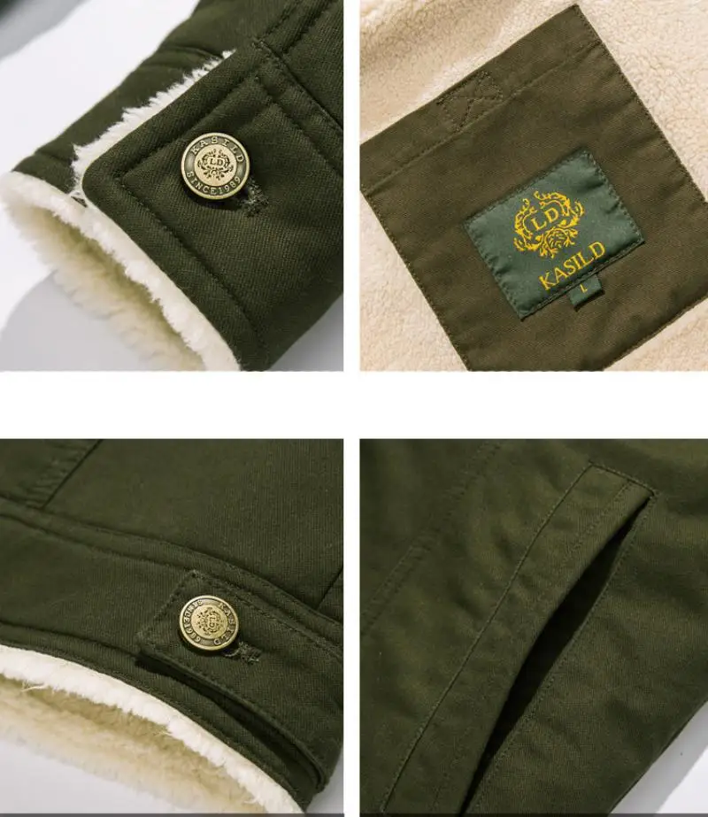 Ветровка мужская с меховым воротником теплая армейская куртка черная