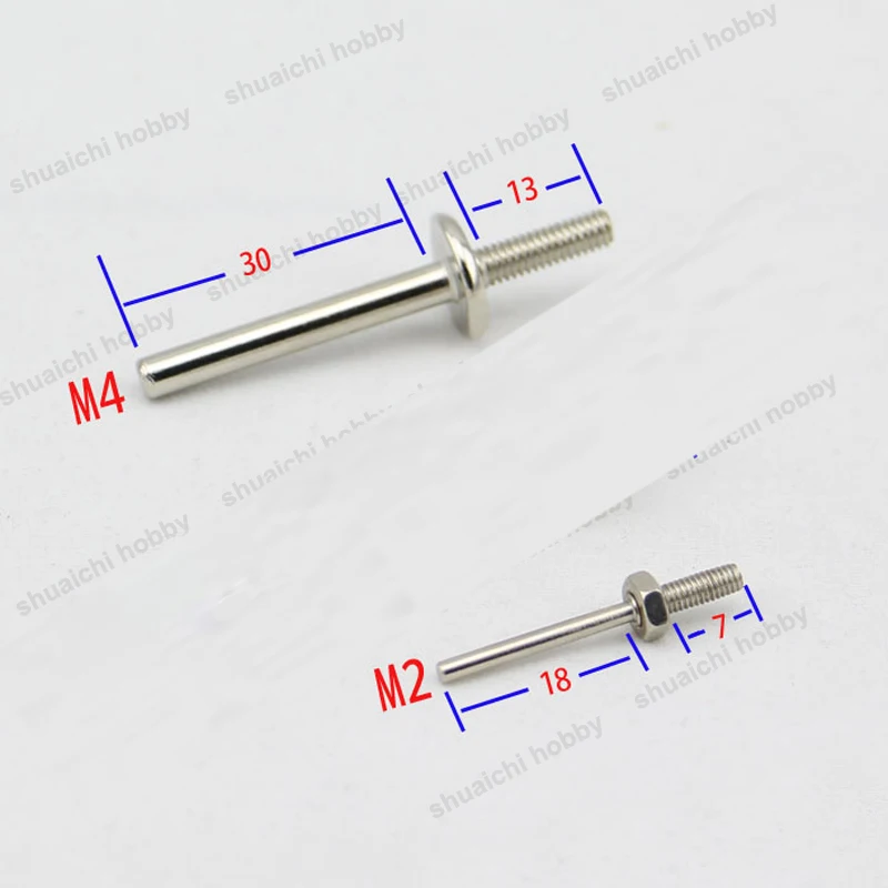 10 шт. RC Fixed-wing M2 M4 Axle с колесным ошейником 2 1/4 1 мм комплект винтов алюминиевое шасси