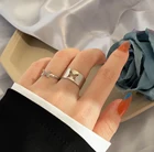 RU трендовые золотые Цвет сердце бабочка набор колец для женщин и мужчин, Луна, Звезды Дельфин регулируемые открытые, кольца на палец комплект вечерние ювелирные изделия