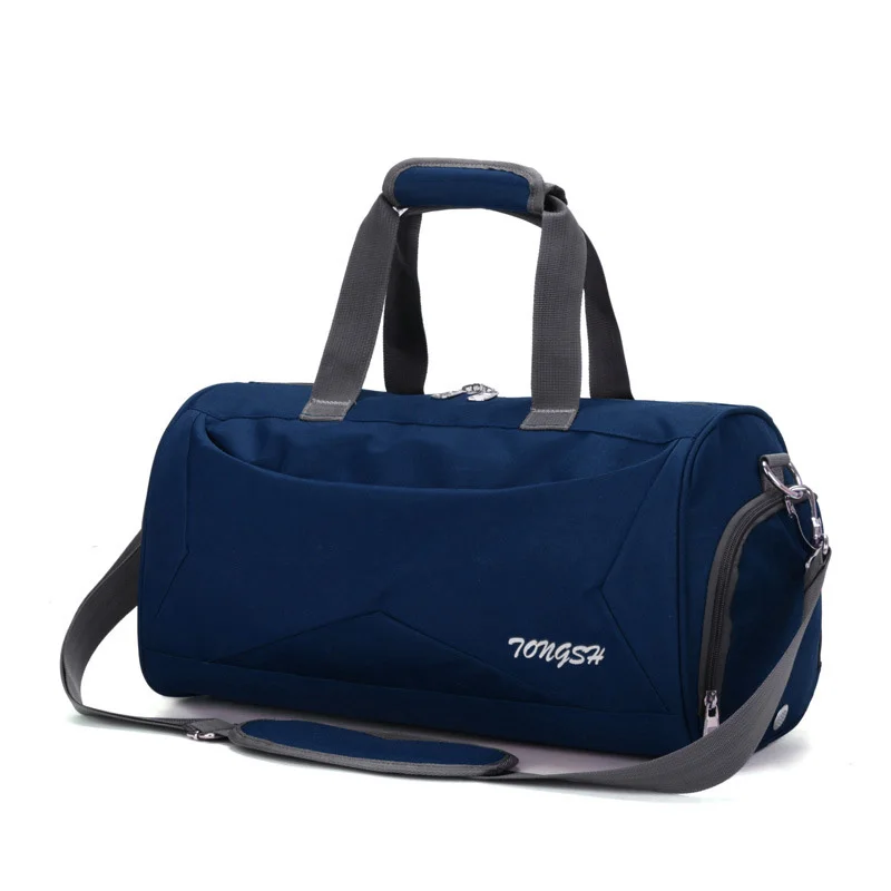 Dark Blue Красные спортивные сумки для фитнеса, тренировочная сумка для обуви, нейлоновая спортивная сумка через плечо для женщин и мужчин, дорожная сумка Gymtas Sac De Sporttas XA878WA - Цвет: Dark Blue