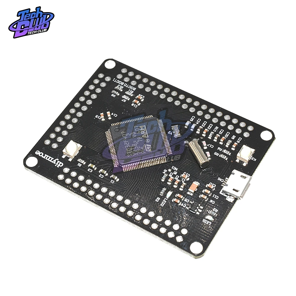 STM32F407VGT6 Обнаружение ARM Cortex-M4 32 бит MCU ядро процессор с FPU ядром развития коммутационная плата Micro USB diy Электронный комплект