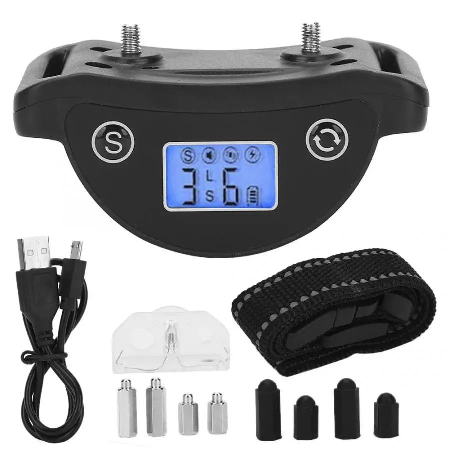 Многофункциональный ошейник с антилай вибрация электрическим током и ЖК экраном