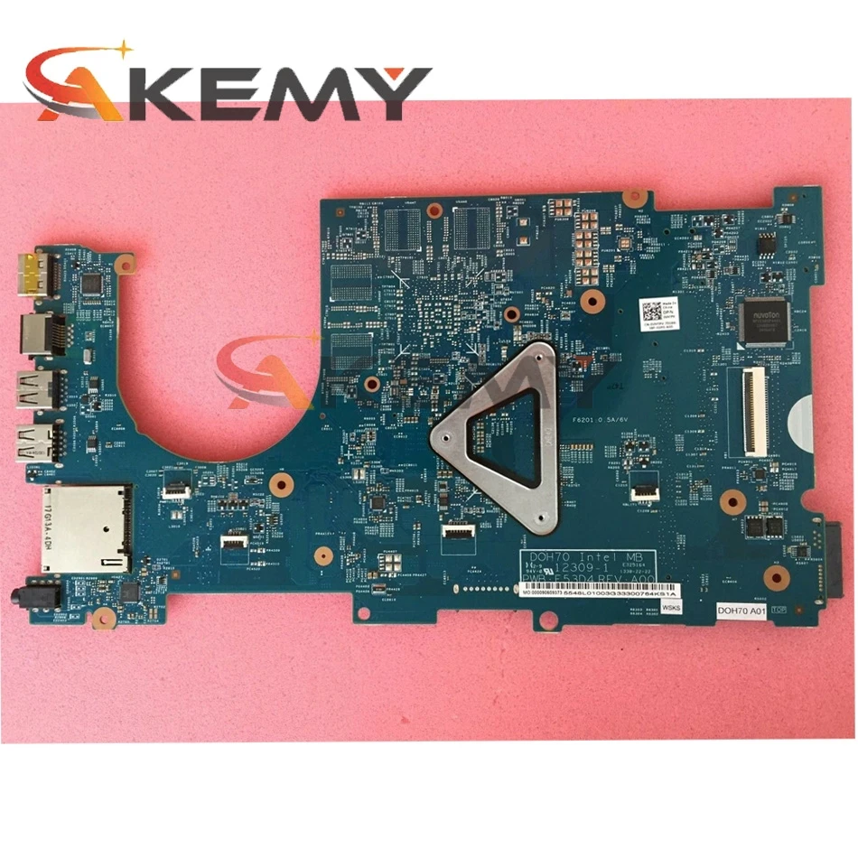 

Original Laptop motherboard For DELL Inspiron 7737 Core I7-4500U SR16Z Mainboard CN-0C4T7D 0C4T7D DOH70 12309-1