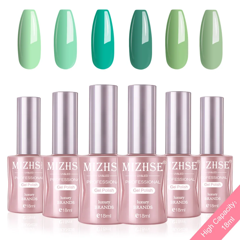 P15 MIZHSE Гель-лак набор УФ-наконечники Vernis Полупостоянный Гель-лак лаковое гелевое покрытие для ногтей длительный Чистый Цвет Гель-лак подарочная коробка - Цвет: P15