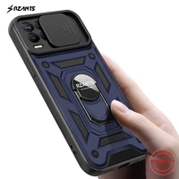 rzants for oppo realme 8 realme 8 pro 4g case shockproof 360 rotation ring holder hard casing lens protection military cover