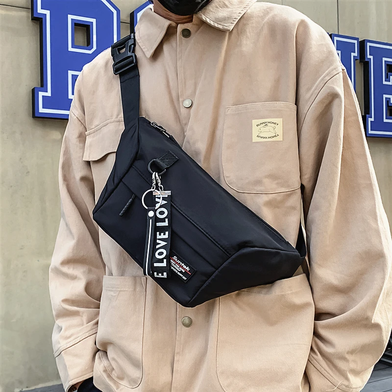 

Сумка-мессенджер, модная брендовая вместительная нагрудная сумка, уличная мода Ins, Диагональная Сумка через плечо, сумка через плечо, натура...