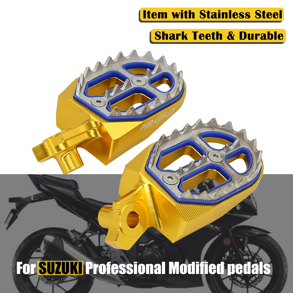 

For Suzuki RMZ RM-Z 250 RMZ250 2007-2009 RM-Z 450 RMZ450 2005-2007 Motocross Motorcycle CNC Dirtbike Footrest Footpeg Foot Pegs