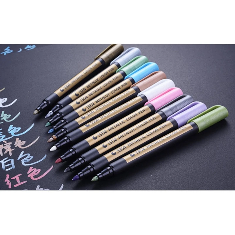 

Colorful Non-Erasable Markers Brush Pen Sketch Water-based Paint Drawing Pens K92C
