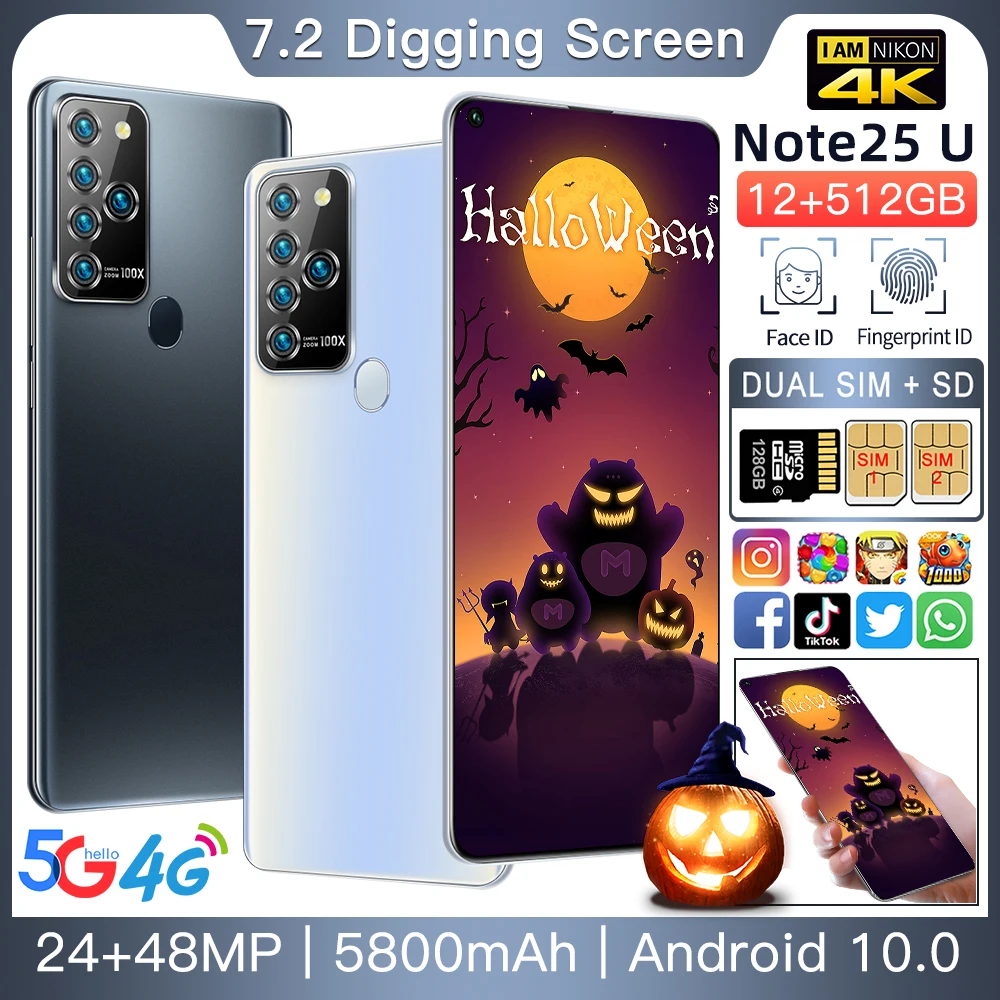 

Смартфон Huawe Note25U, 7,2 дюйма, 12 Гб + 512 ГБ, Android 10,0, 4G