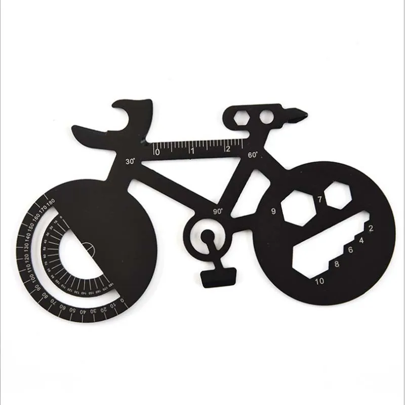

Stainless steel multifunctional bicycle card tool creative bottle opener wrench outdoor portable EDC tool card