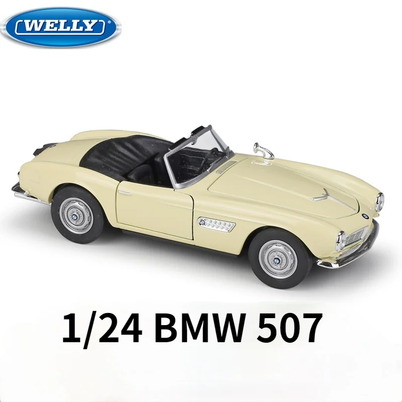 

Welly Diecast 1:24 Scale BMW 507 Sports Car Simulator Car Toy Model Car Alloy Metal Classic Toy Car For Childen Gift Collection