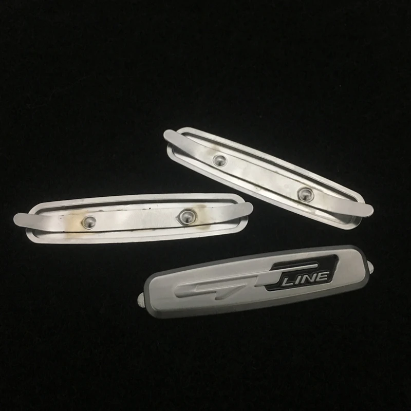 4 шт. металлические автомобильные наклейки для Kia Stinger Optima Rio Forte K5 Peugeot 206 GT Line |