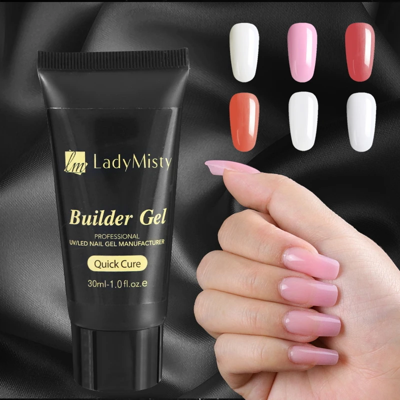 Гель Ladymisty УФ акриловый быстросъемный для наращивания ногтей 30 г|Гель ногтей| |